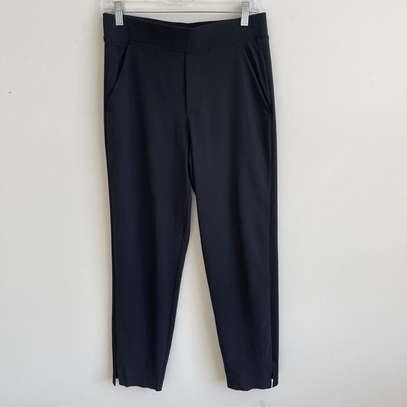 ATHLETA Brooklyn Mid Rise Ankle Pants Black Pull-On Trousers Size 4 - Picture 2 of 16